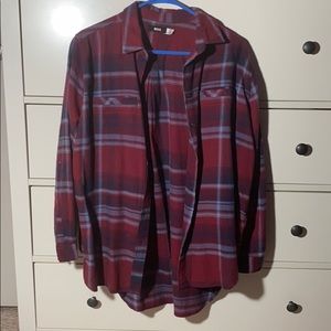 Red plaid flannel S/M